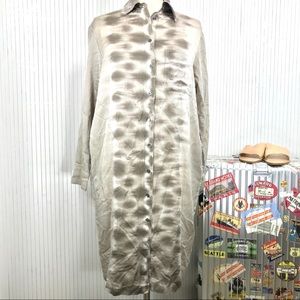 NWOT Raquel Allegra Classic TieDye Shirt Dress